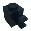 Брік модифік. 1x1, кліп-горизонтальний - Black