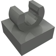 Тайл 1x1, з кліпсою - Dark Bluish Gray