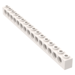 Технік брік 1x16 - White