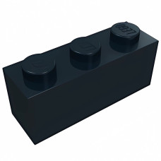 Брік 1x3 - Black