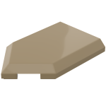 Тайл 2x3, пятикутник  - Dark Tan
