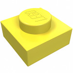 Плейт 1x1 - Bright Light Yellow