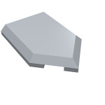 Тайл 2x3, пятикутник - Light Bluish Gray