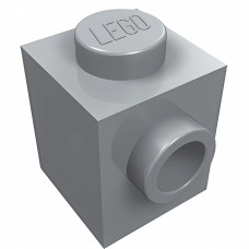 Брік модифік. 1x1, стад збоку - Light Bluish Gray