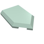 Тайл 2x3, пятикутник - Sand Green