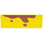 Тайл 2x6, прямокутник (велика пляма) - Yellow