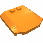 Слоуп закруглений 4x4x2/3, скошений - Orange