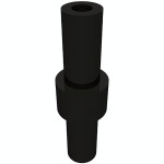 Бар на 2 зі стопером посередині - Black