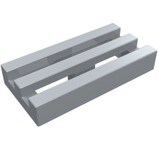 Тайл 1x2, решітка - Light Bluish Gray