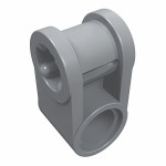 Конектор 2L під пін + вісь - Light Bluish Gray