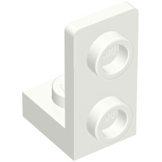 Плейт г-подібний 1x1x1x2 (вверх) - White