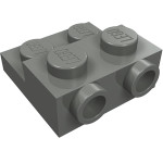Плейт 2x2 на 2/3 зі стадами збоку - Dark Bluish Gray
