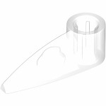 Технік зуб 1x3, від вісь - Trans-Clear