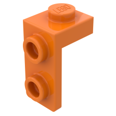 Плейт г-подібний 1x1x1x2 (вниз) - Orange