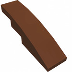 Слоуп закруглений 4x1 - Reddish Brown