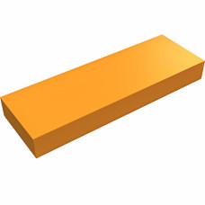 Тайл 1x3, прямокутник - Orange