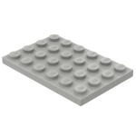 Плейт 4x6 - Light Gray