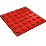 Плейт 6x6 - Red