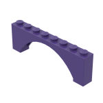 Арка 1x8x2 зі стадами - Dark Purple