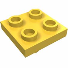 Плейт 2x2, з піном знизу - Yellow