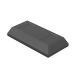 Тайл 1x2 (злиток) - Pearl Dark Gray
