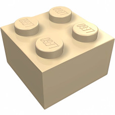 Брік 2x2 - Tan