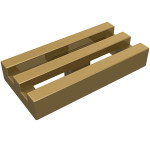 Тайл 1x2, решітка - Pearl Gold