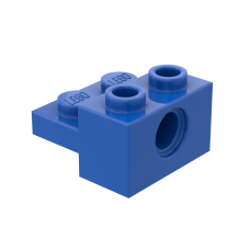Технік брік 1x2 з плейтом посередині - Blue