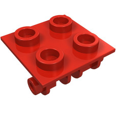 Плейт з шарніром 2x2 - Red