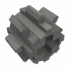 Шестерня на 8 посилена - Dark Bluish Gray