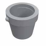Відро 1x1 - Light Bluish Gray