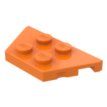 Плейт клиноподібний 2x4 (скошений) - Orange