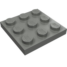 Плейт 3x3 - Dark Bluish Gray