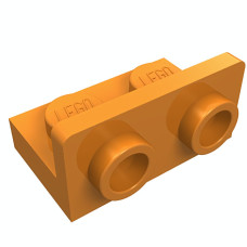 Плейт г-подібний 1x2x1x2 (вверх) - Orange