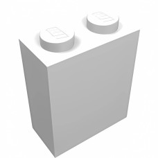 Брік 1x2x2 - White