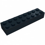Брік 2x8 - Black