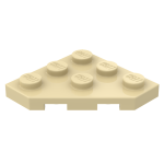 Плейт клиноподібний 3x3 - Tan