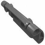 Панель 7x3 з 2 отворами - Dark Bluish Gray