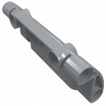 Панель 7x3 з 2 отворами - Light Bluish Gray