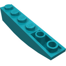 Слоуп закруглений 6x1, зворотній - Dark Turquoise