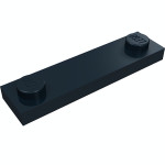 Плейт 1x4, з 2 стадами - Black