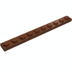 Плейт 1x10 - Reddish Brown