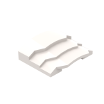 Слоуп ребристий 4x3 - White