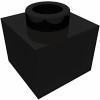 Брік модифік. 1x1, 2/3 - Black