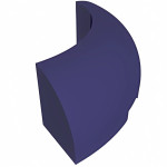 Брік закруглений 3x3x1 - Dark Purple