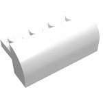 Слоуп закруглений 2x4x1 1/3 - White