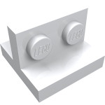 Плейт т-подібний 2x2/1x2 - White
