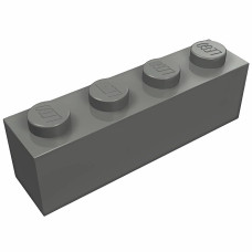 Брік 1x4 - Dark Bluish Gray