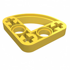 Ліфтарм тонкий - 3x3 чверть кола - Yellow