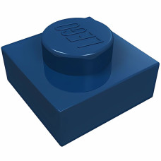 Плейт 1x1 - Dark Blue
